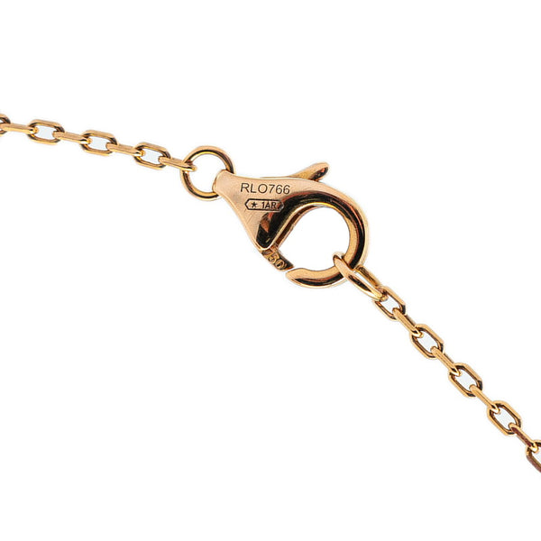 カルティエ ジュスト アンクル ダイヤ ネックレス K18YG イエローゴールド レディース CARTIER 【中古】