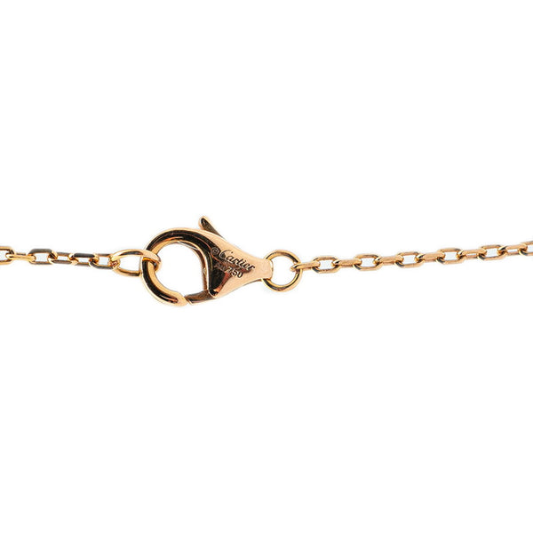 カルティエ ジュスト アンクル ダイヤ ネックレス K18YG イエローゴールド レディース CARTIER 【中古】