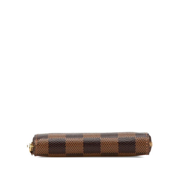 ルイ ヴィトン ダミエ ジッピー コイン パース コインケース 小銭入れ N63070 ブラウン PVC レディース LOUIS VUITTON 【中古】