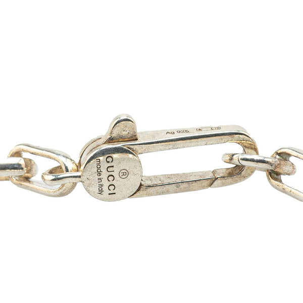 グッチ ダブルG ネックレス シルバー SV925 シルバー レディース GUCCI 【中古】