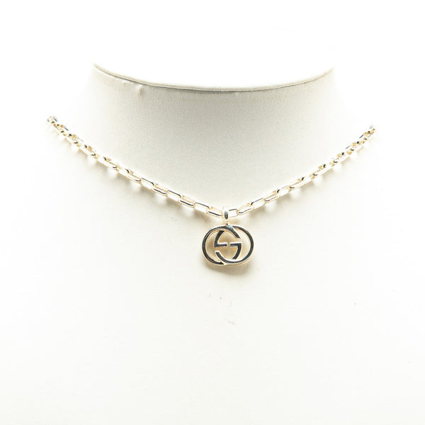 グッチ ダブルG ネックレス シルバー SV925 シルバー レディース GUCCI 【中古】