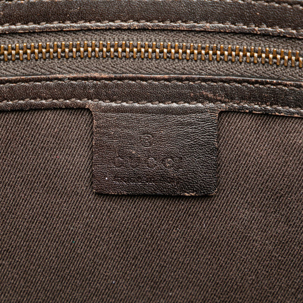 グッチ GGキャンバス 斜め掛け ショルダーバッグ 109097 ベージュ ブラウン キャンバス レザー レディース GUCCI 【中古】