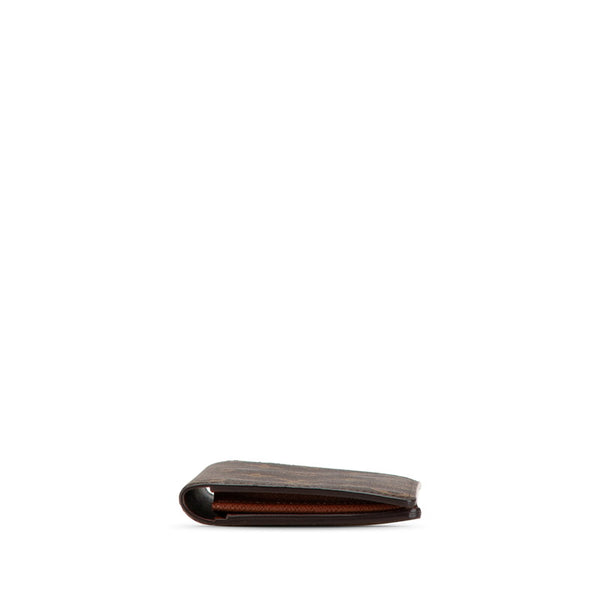 ルイ ヴィトン モノグラム ポルトフォイユ ブラザ 長財布 M66540 ブラウン PVC レザー レディース LOUIS VUITTON 【中古】