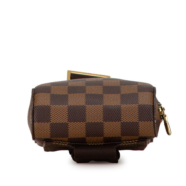 ルイ ヴィトン ダミエ ジェロニモス ボディバッグ ウエストバッグ N51994 ブラウン PVC レザー レディース LOUIS VUITTON 【中古】