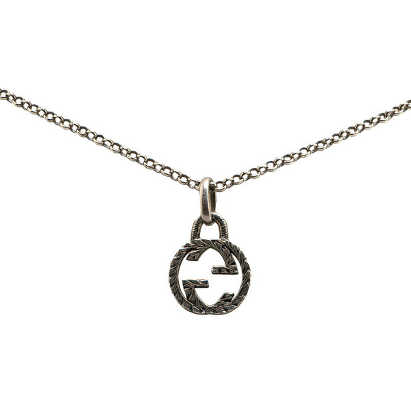 グッチ インターロッキングG ネックレス SV925 シルバー レディース GUCCI 【中古】