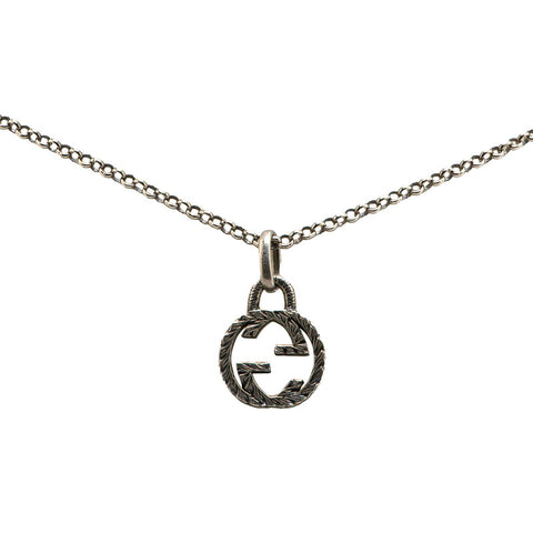 グッチ インターロッキングG ネックレス SV925 シルバー レディース GUCCI 【中古】