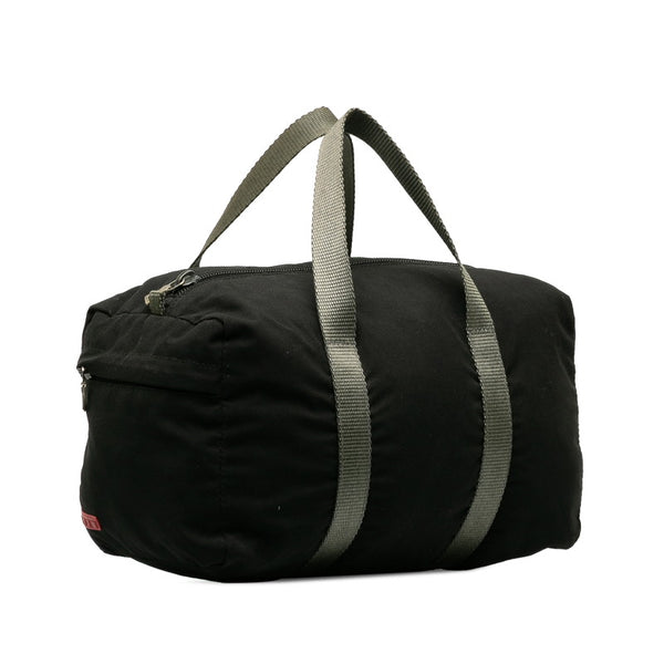 プラダ スポーツ ミニ ハンドバッグ 3N1000 ブラック グレー ナイロン レディース PRADA 【中古】