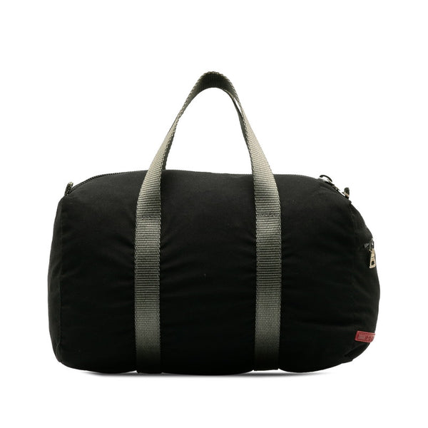 プラダ スポーツ ミニ ハンドバッグ 3N1000 ブラック グレー ナイロン レディース PRADA 【中古】