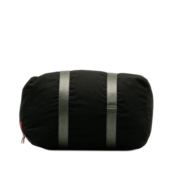 プラダ スポーツ ミニ ハンドバッグ 3N1000 ブラック グレー ナイロン レディース PRADA 【中古】