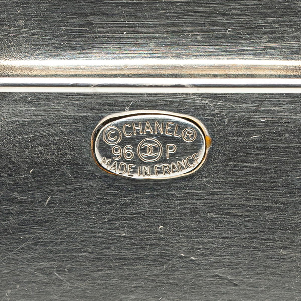 シャネル ココマーク プレート ネームタグ ブローチ シルバー メタル レディース CHANEL 【中古】