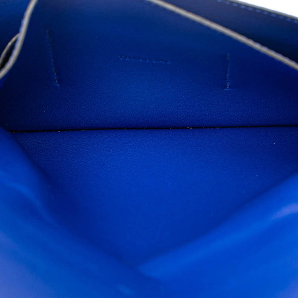 エルメス ドゴンGM 長財布 ブルー トゴ レディース HERMES 【中古】