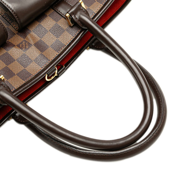 ルイ ヴィトン ダミエ マノスクGM トートバッグ N51120 ブラウン PVC レザー レディース LOUIS VUITTON 【中古】