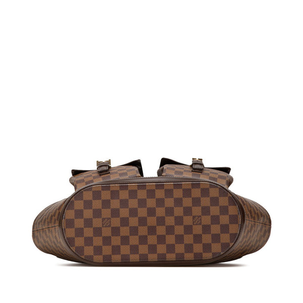 ルイ ヴィトン ダミエ マノスクGM トートバッグ N51120 ブラウン PVC レザー レディース LOUIS VUITTON 【中古】
