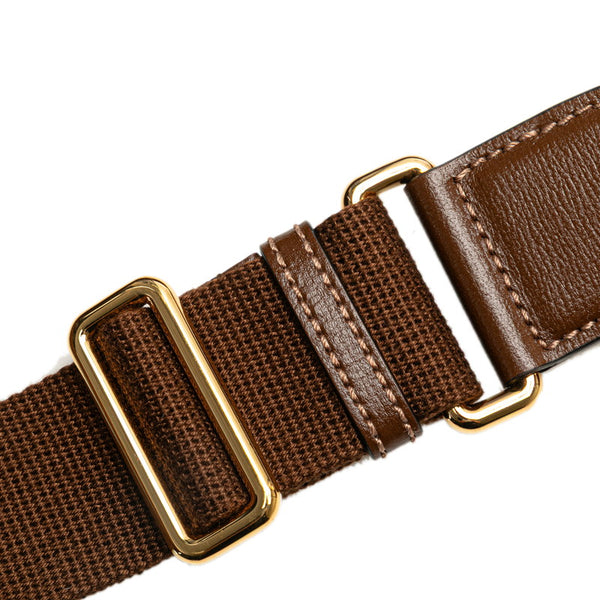 グッチ GGスプリーム インターロッキングG ボディバッグ ウエストバッグ 696016 ベージュ ブラウン PVC レザー メンズ GUCCI 【中古】