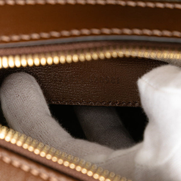 グッチ GGスプリーム インターロッキングG ボディバッグ ウエストバッグ 696016 ベージュ ブラウン PVC レザー メンズ GUCCI 【中古】