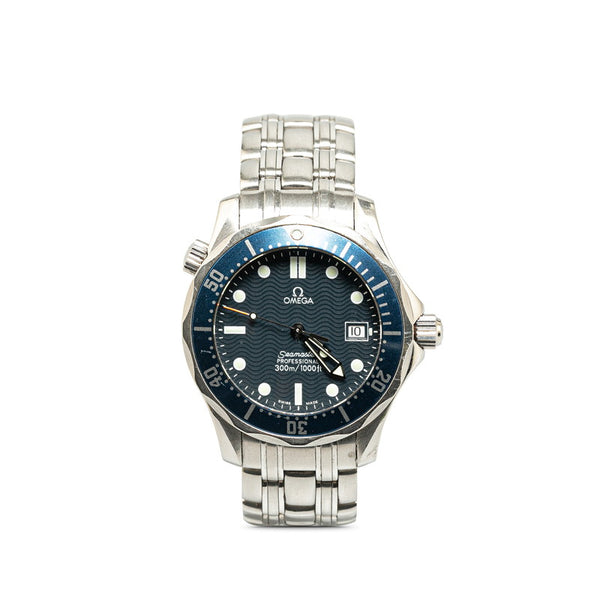 オメガ シーマスター300 プロフェッショナル 腕時計 2561.80 クオーツ ネイビー文字盤 ステンレススチール メンズ OMEGA 【中古】