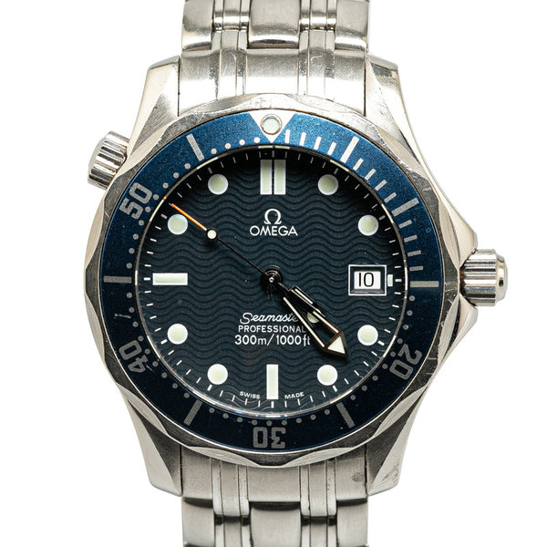 オメガ シーマスター300 プロフェッショナル 腕時計 2561.80 クオーツ ネイビー文字盤 ステンレススチール メンズ OMEGA 【中古】