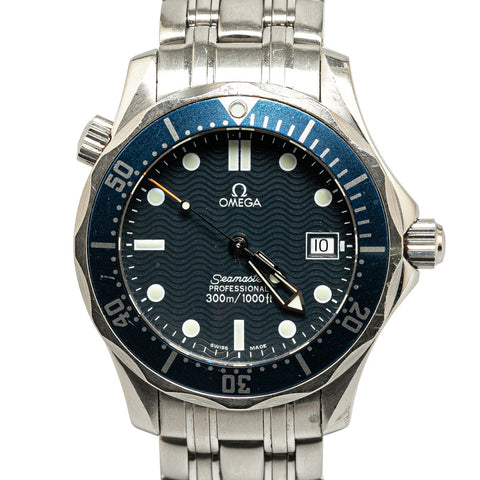 オメガ シーマスター300 プロフェッショナル 腕時計 2561.80 クオーツ ネイビー文字盤 ステンレススチール メンズ OMEGA 【中古】