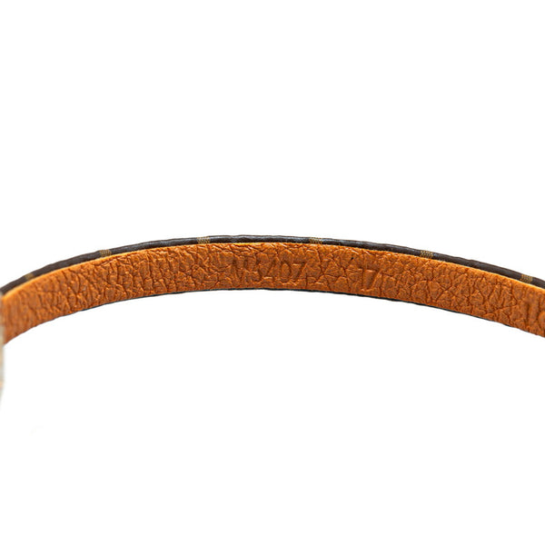 ルイ ヴィトン モノグラム ヒストリック ミニ ブレスレット M6407F ブラウン PVC メッキ レディース LOUIS VUITTON 【中古】