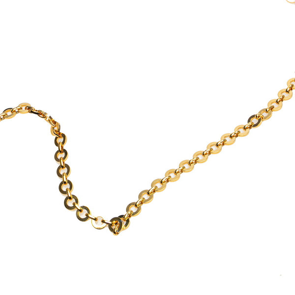 サルヴァトーレフェラガモ ヴァラリボン チェーン ショルダーバッグ ブラック スエード レディース Salvatore Ferragamo 【中古】