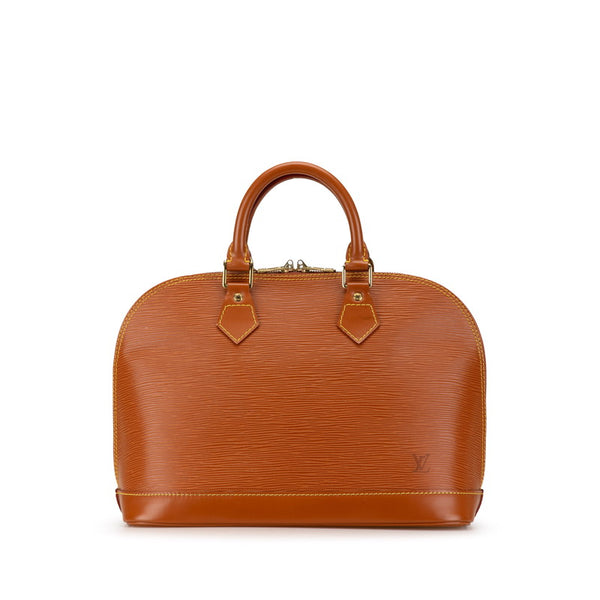 ルイ ヴィトン エピ アルマ ハンドバッグ M52148 ジパングゴールド ブラウン レザー レディース LOUIS VUITTON 【中古】