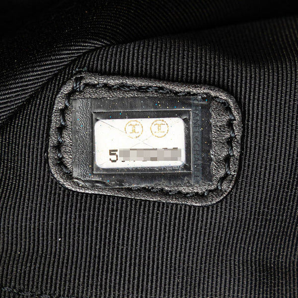 シャネル ココマーク 斜め掛け ショルダーバッグ  ブラック ラムスキン レディース CHANEL 【中古】