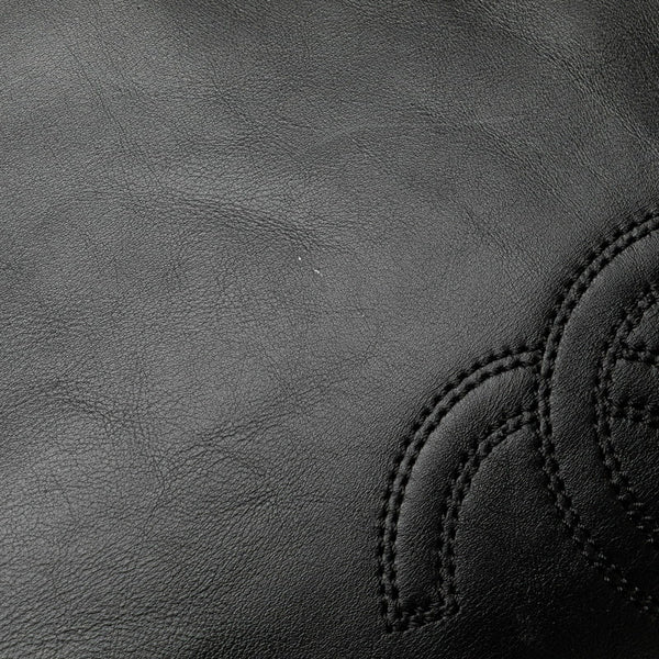 シャネル ココマーク ハンドバッグ トートバッグ ブラック ブラウン ラムスキン レディース CHANEL 【中古】