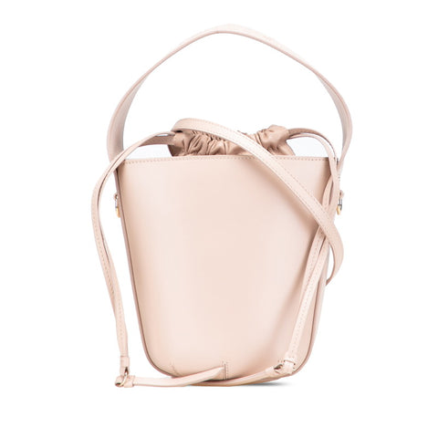 クロエ センスバケットバッグ ハンドバッグ ショルダーバッグ 2WAY ピンクベージュ レザー レディース Chloe 【中古】