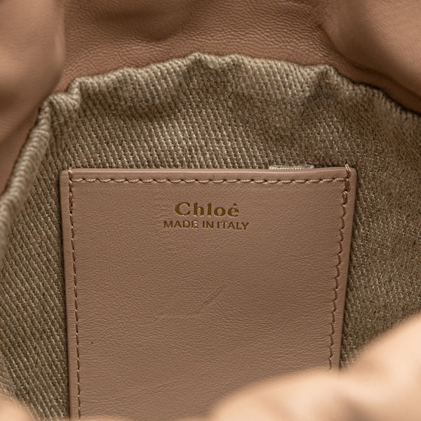 クロエ センスバケットバッグ ハンドバッグ ショルダーバッグ 2WAY ピンクベージュ レザー レディース Chloe 【中古】