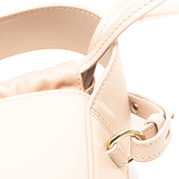 クロエ センスバケットバッグ ハンドバッグ ショルダーバッグ 2WAY ピンクベージュ レザー レディース Chloe 【中古】