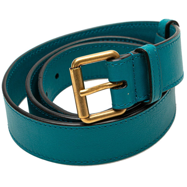 グッチ GGマーモント キルティング ボディバッグ ウエストバッグ 476434 グリーン ブルー ベロア レザー レディース GUCCI 【中古】