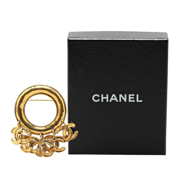 シャネル ヴィンテージ ココマーク ブローチ ゴールド メッキ レディース CHANEL 【中古】