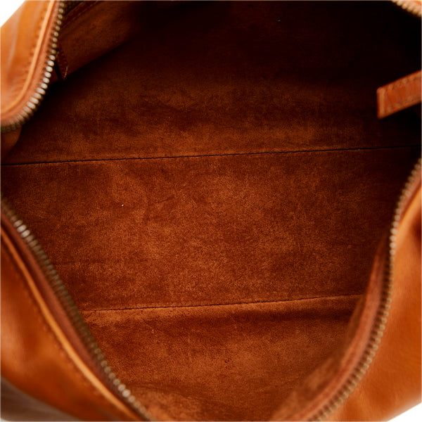 グッチ ホースビット ワンショルダーバッグ ハンドバッグ 115867 ブラウン レザー レディース GUCCI 【中古】