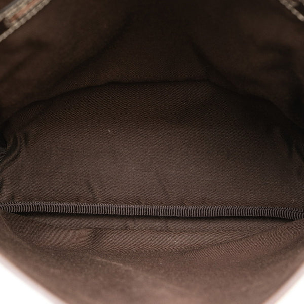 グッチ GGスプリーム 斜め掛け ショルダーバッグ 223666 ベージュ ブラウン PVC レザー レディース GUCCI 【中古】