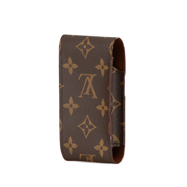 ルイ ヴィトン モノグラム エテュイ シガレット シガレットケース M63024 ブラウン PVC レザー レディース LOUIS VUITTON 【中古】