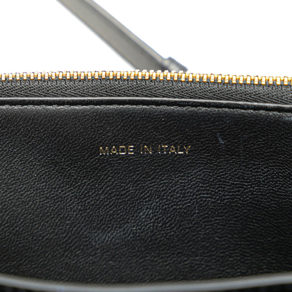 ディオール Miss Caro マクロカナージュ チェーン ミニショルダーバッグ ブラック ラムスキン レディース Dior 【中古】