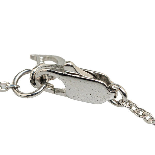 ディオール ロゴ ラインストーン ブレスレット シルバー メタル レディース Dior 【中古】
