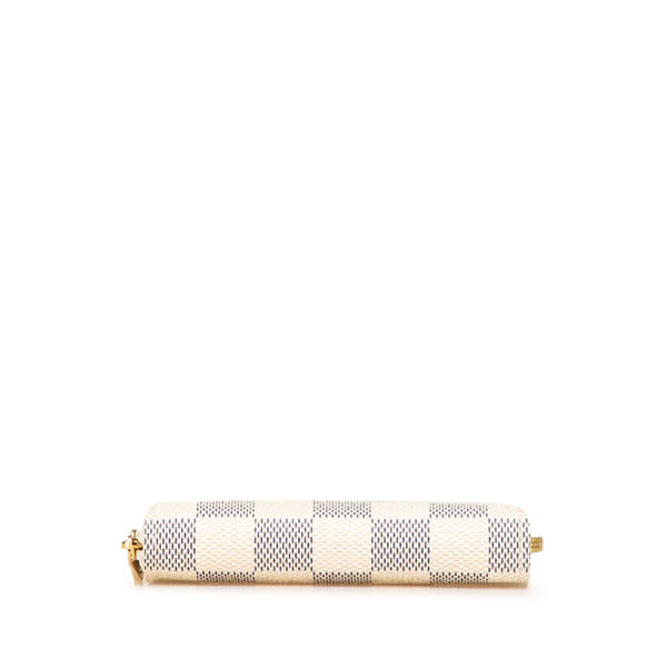 ルイ ヴィトン ダミエ アズール ジッピー コインパース コインケース N63069 ホワイト PVC レザー レディース LOUIS VUITTON 【中古】
