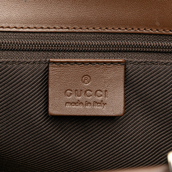 グッチ GGキャンバス ジャッキー ハンドバッグ 002 1065 ベージュ ブラウン キャンバス レザー レディース GUCCI 【中古】