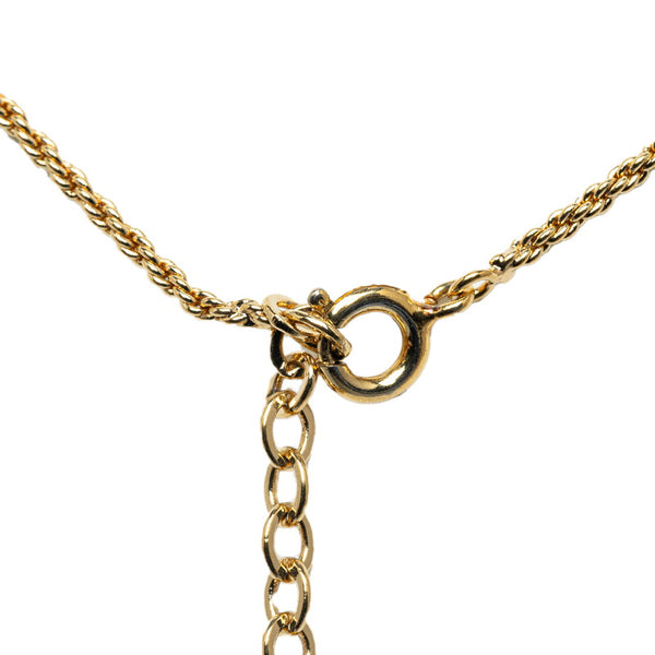 ディオール ロゴネックレス ゴールド メッキ レディース Dior 【中古】