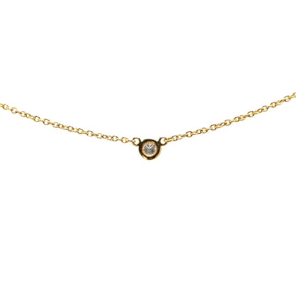 ティファニー バイザヤード ネックレス K18YG イエローゴールド レディース TIFFANY&Co. 【中古】