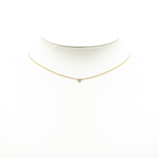 ティファニー バイザヤード ネックレス K18YG イエローゴールド レディース TIFFANY&Co. 【中古】
