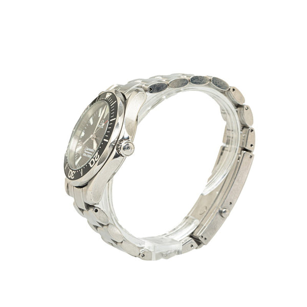 オメガ シーマスター300 プロフェッショナル 腕時計 2262.50 クオーツ ブラック文字盤 ステンレススチール メンズ OMEGA 【中古】