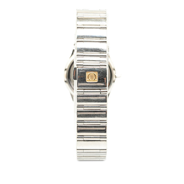 オメガ コンステレーションミニ マイチョイス 腕時計 1566 76 クオーツ ホワイト文字盤 ステンレススチール レディース OMEGA 【中古】