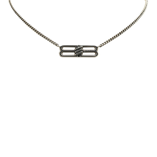 バレンシアガ BB ICON ネックレス シルバー メタル レディース BALENCIAGA 【中古】