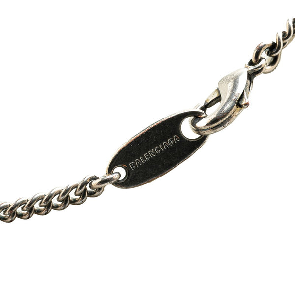 バレンシアガ BB ICON ネックレス シルバー メタル レディース BALENCIAGA 【中古】