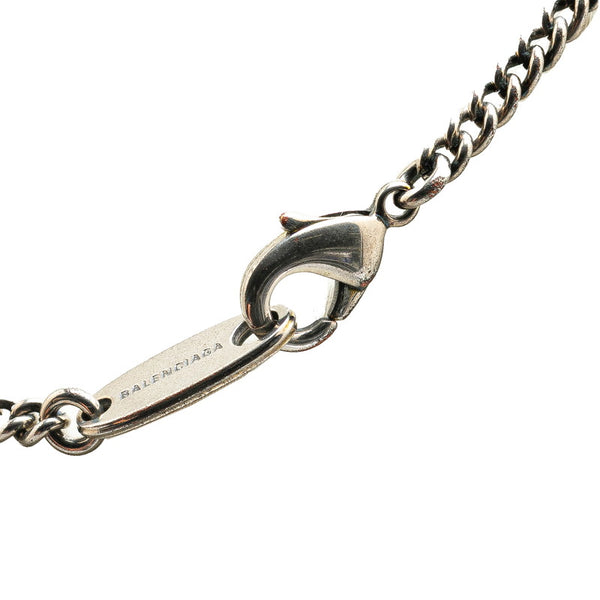 バレンシアガ BB ICON ネックレス シルバー メタル レディース BALENCIAGA 【中古】