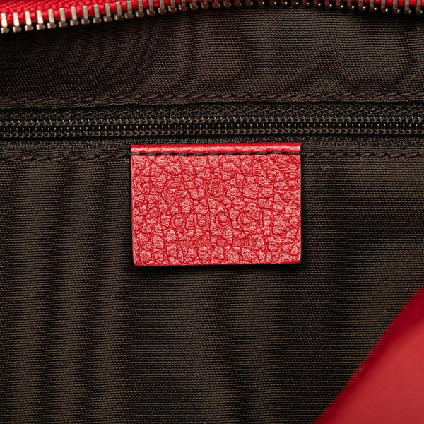 グッチ バンブー ハンドバッグ ショルダーバッグ 2WAY 355772 レッド レザー レディース GUCCI 【中古】