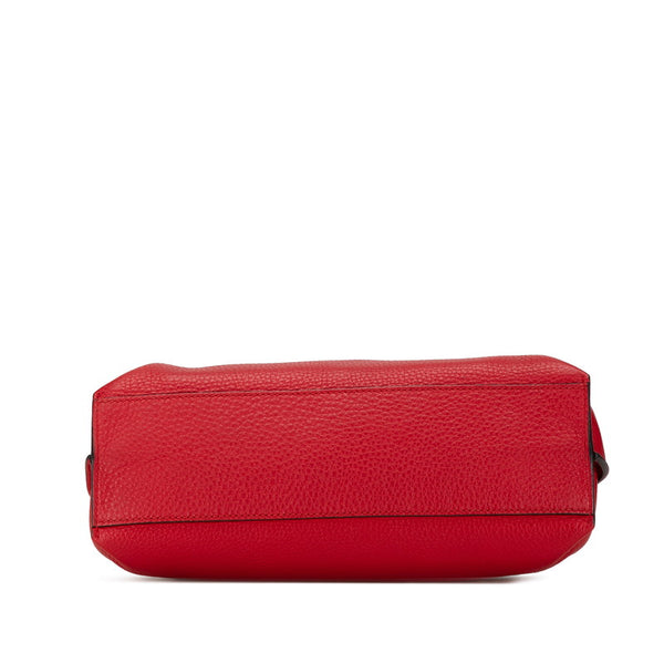 グッチ バンブー デイリー ハンドバッグ ショルダーバッグ 2WAY 370831 レッド レザー レディース GUCCI 【中古】