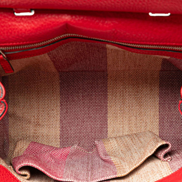 グッチ バンブー デイリー ハンドバッグ ショルダーバッグ 2WAY 370831 レッド レザー レディース GUCCI 【中古】